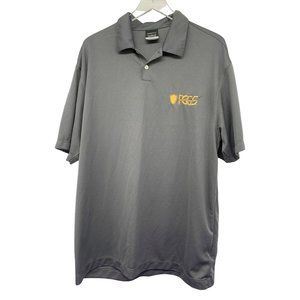 Nike Golf Men’s XL Gray Polo Shirt SS Embroidered PCGS Dri Fit
